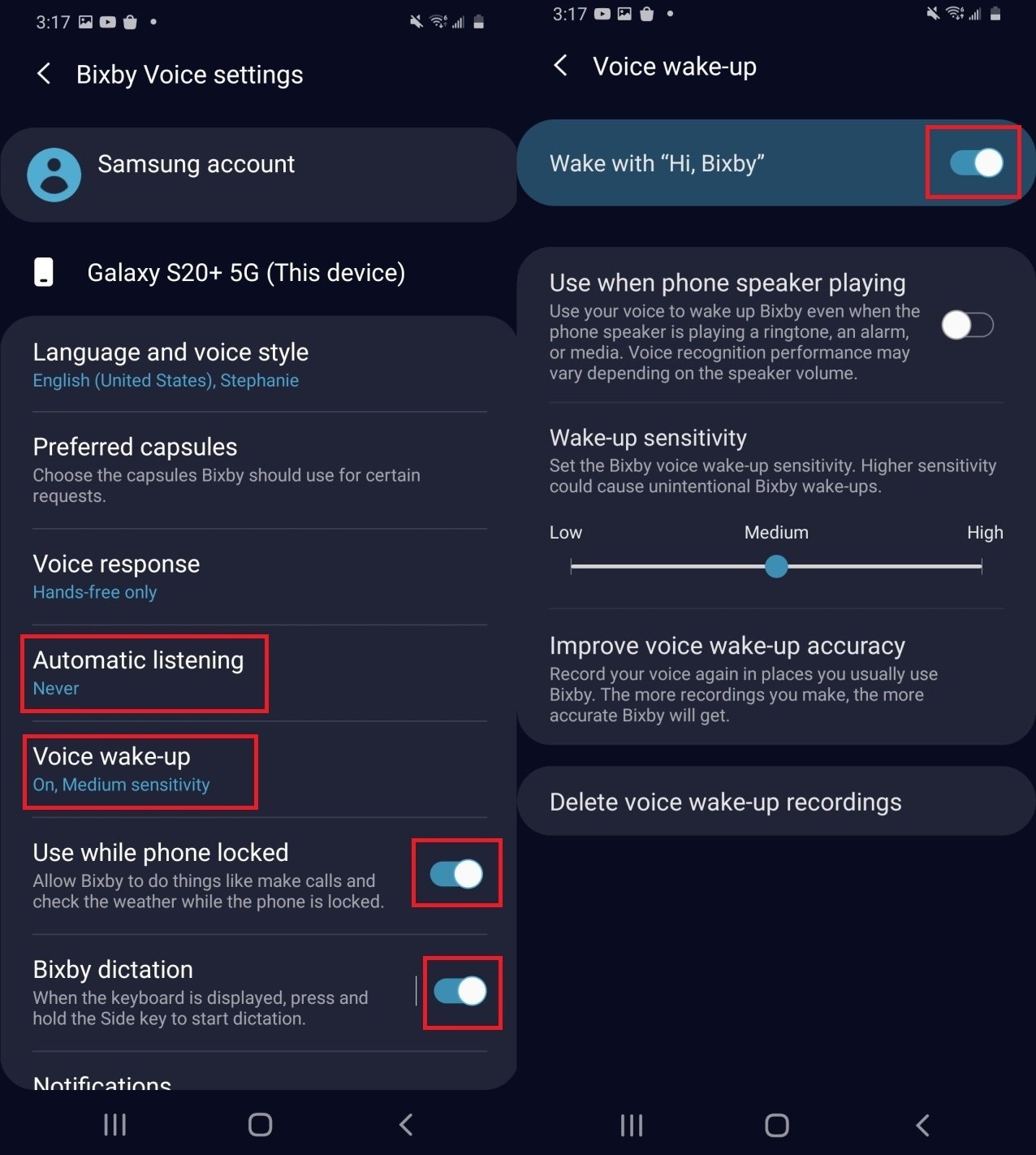 Metod 4: Stänga med Bixby (röstassistent)